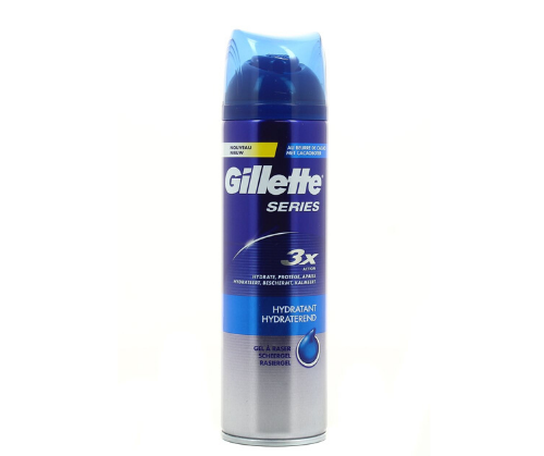 GILLETTE - סירייס ג'ל גילוח מועשר בלחות - 200 מ"ל