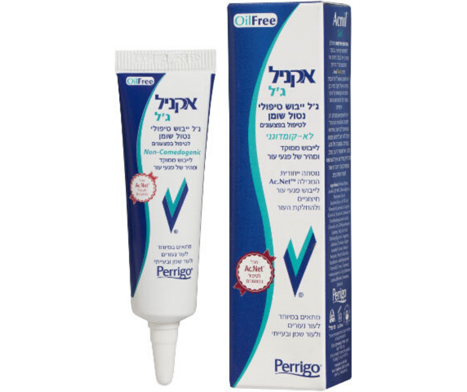 אקניל ג'ל - ג'ל ייבוש טיפולי נטול שומן