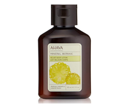 AHAVA - קרם רחצה קטיפתי - מינרלי בוטני - בריח אננס טרופי ואפרסק לבן - 85 מ"ל
