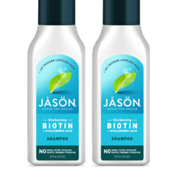 מבצע זוגי | JASON | שמפו ביוטין | הביוטין וויטמין B5 מעניקים חיות חיוניות וגמישות | 473 מ"ל | ג'ייסון