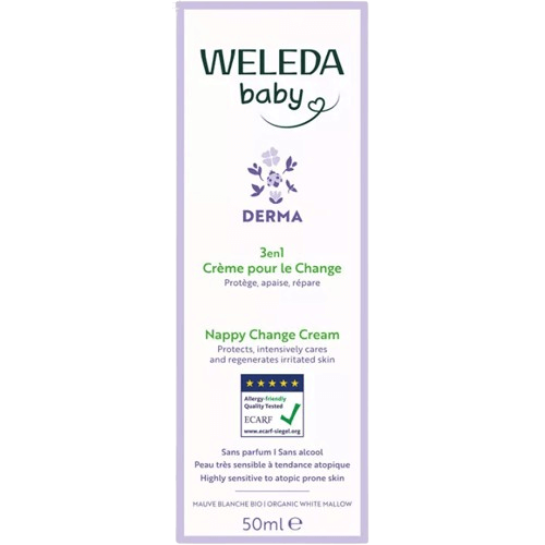 קרם להחלפת חיתול 3 ב-1 | 50 מ"ל | Weleda Baby Derma 3-in-1 Nappy Change |