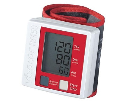 מד לחץ דם ודופק לפרק כף היד Visocor HM50