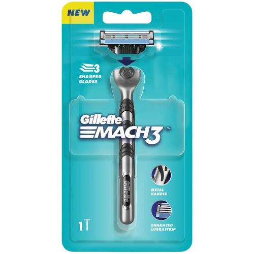 סכין גילוח | מאך 3 | עם ידית אחיזה