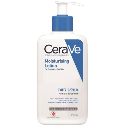 תחליב לחות | לעור יבש עד יבש מאוד | 236 מ"ל | סרווה CeraVe