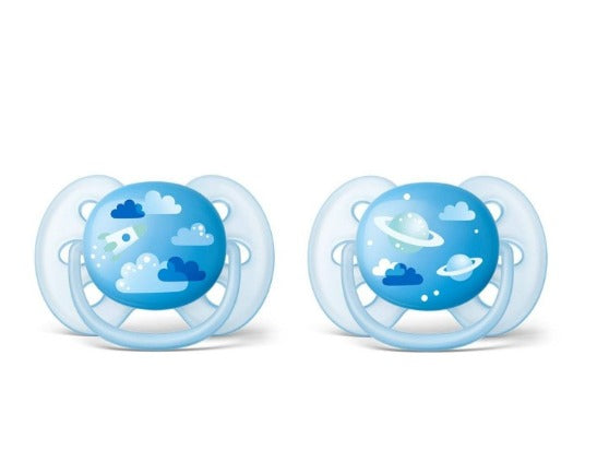 זוג מוצצי סיליקון אבנט אולטרה סופט avent ultra soft | לגילאים 6-18 חודשים |