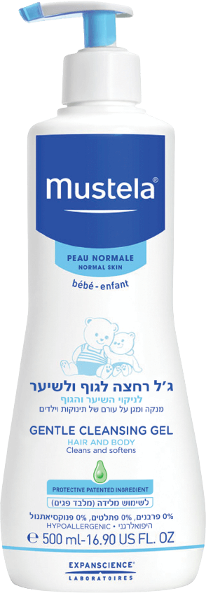 ג'ל רחצה לגוף ולשיער לתינוקות וילדים | 500מ''ל | מוסטלה