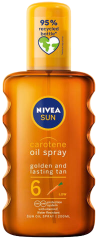 תרסיס שמן גזר | מכיל 200 מ"ל | מכיל ויטמין E | עמיד במים | מבית ניוואה