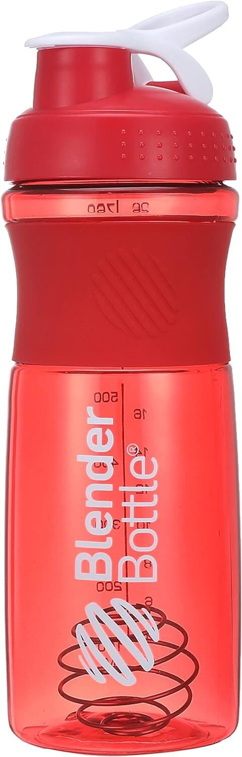 שייקר | עם סליל לערבוב | צבע אדום | מכיל 800 מ"ל