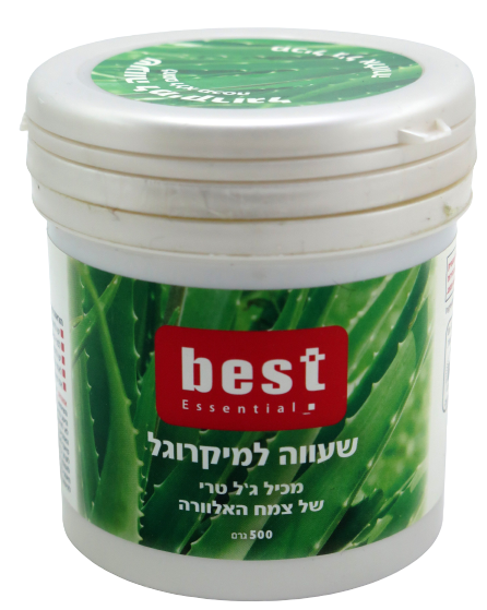 שעווה טבעית למיקרוגל | אלוורה | מבית בסט BEST | מכיל 500 גרם