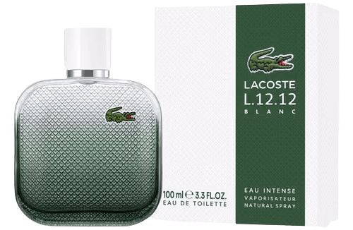 בושם לגבר 100 מ"ל | Lacoste L.12.12 Blanc Eau Intense | או דה טואלט E.D.T