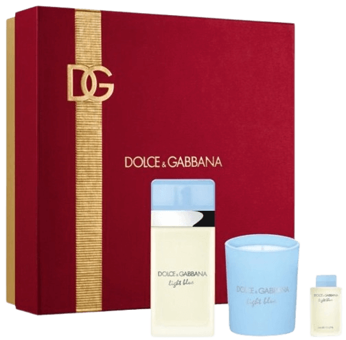 סט בושם לגבר 50+4.5 מ"ל ונר | Dolce & Gabbana Light Blue | או דה פרפיום E.D.P