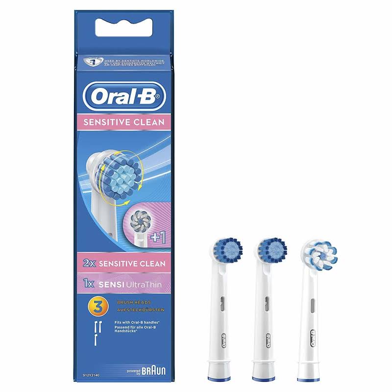 אוראל בי | מכיל 3 ראשים | למברשת שיניים חשמלית