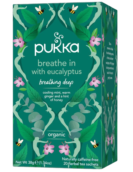 תה נשימה עמוקה עם אקליפטוס אורגני