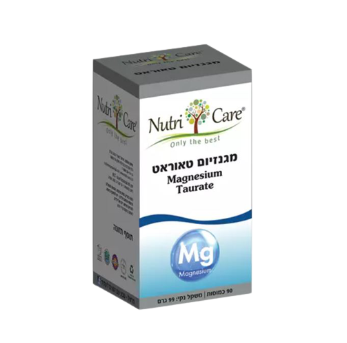 מגנזיום טאוראט | מכיל 90 כמוסות | מבית נוטריקר