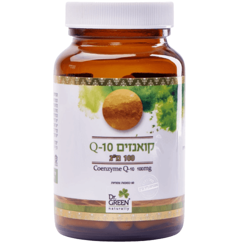 קואנזים Q-10  מ"ג 100 | תוסף תזונה ל אנרגיה ובריאות הלב - ד"ר גרין