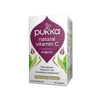 ויטמין C אורגני 'ברי סי Berry C' | מסייע לחיזוק מערכת החיסון | מכיל 60 כמוסות | פוקה | PUKKA