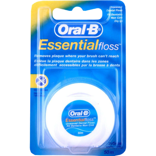 אורל בי | חוט דנטלי | ללא שעווה | 50 מטר