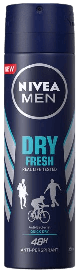 דאודורנט ספריי לגבר | Nivea Dry Fresh | מכיל 150 מ''ל |