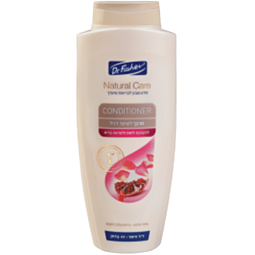 דוקטור פישר | נטורל קר | מרכך לשיער רגיל | 700מ"ל | בשילוב תמציות ורדים וחלב רימונים | Natural Care