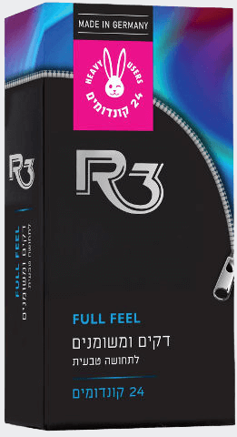 קונדומים | דקים ומשומנים | לתחושה טבעית | 24 יחידות |