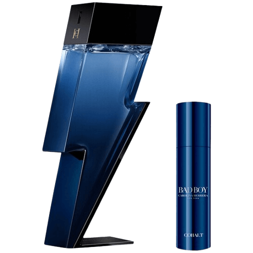 סט בושם לגבר 100+10 מ"ל | Carolina Herrera Bad Boy Cobalt | או דה פרפיום E.D.P