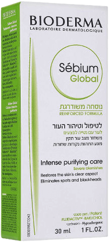 ביודרמה | סביום גלובל | לטיפול וטיהור העור | לעור עם נטייה לפצעים | 30מ"ל