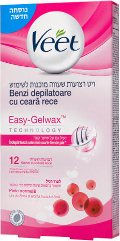 רצועות שעווה מוכנות לשימוש לעור רגיל
