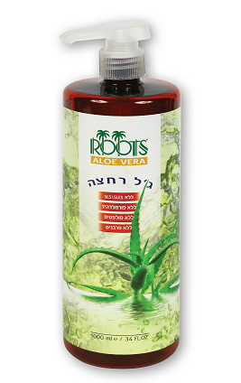 ג'ל רחצה אלוורה טבעי רוטס - מכיל 1000 מ"ל