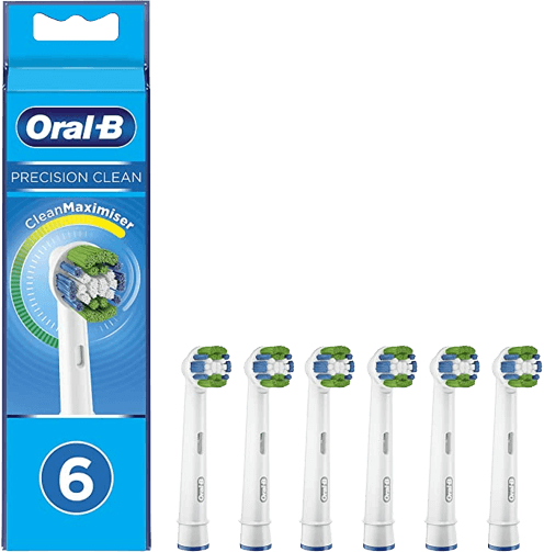 ראש מברשת שיניים | Oral-B Precision Clean | עם טכנולוגיית CleanMaximiser | חבילה של 6 ספירות |33 גרם