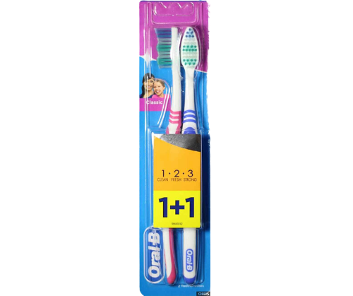 מברשת שיניים - ORAL -B מבצע 1+1