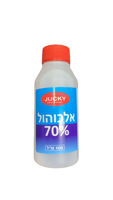 אלכוהול | 70 אחוז | מכיל 100 מ"ל