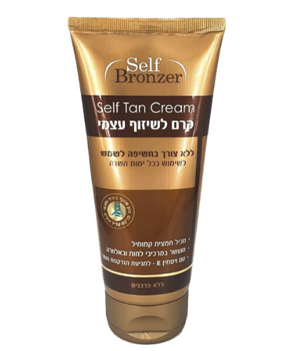 קרם לשיזוף עצמי ללא חשיפה לשמש BRONZER