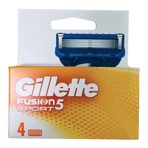 מארז 4 סכיני גילוח | פיוזן 5 ספורט | ג'ילט | Gillette