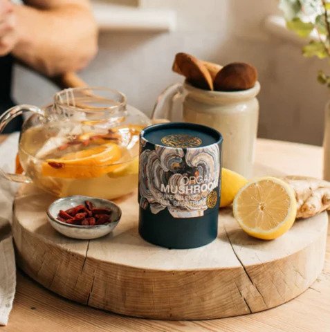 פטריות כוח אורגניות | 60 כמוסות | פוקה | PUKKA