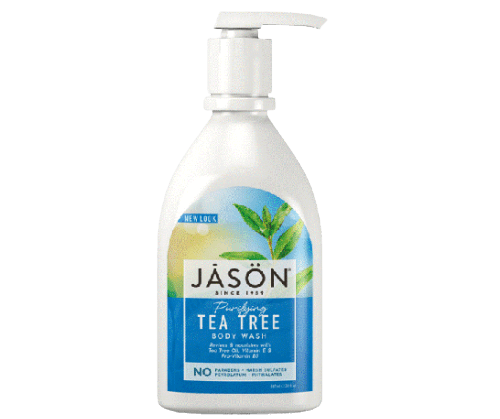 ג'ייסון סבון גוף עץ התה מטהר | מכיל 887 מ"ל | סבון גוף עץ התה המנקה בעדינות, מטהר את העור ומעשיר אותו בלחות | JASON ג'ייסון | JASON