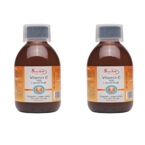 מבצע זוגי | ויטמין C סי | סנסי טבע | 700 מ"ג | ויטמין C ליפוזומלי | 250 מ"ל