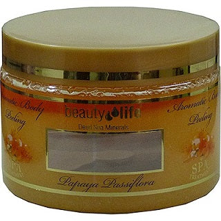 פילינג גוף ארומטי - פפאיה פסיפלורה - 450 גרם