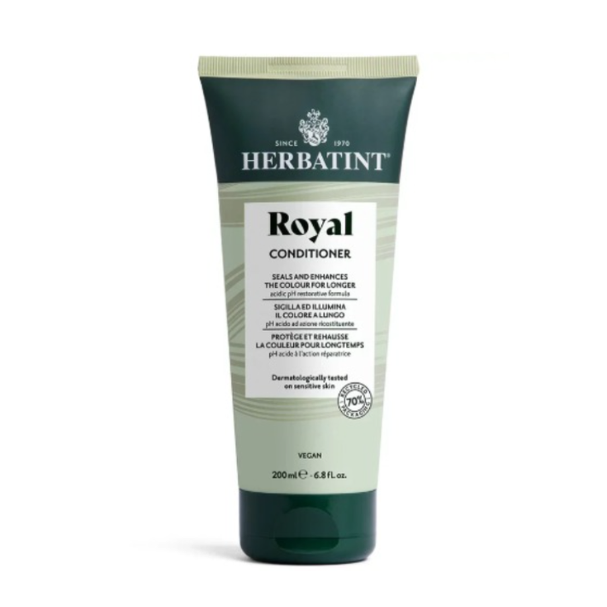 Herbatint Royal Conditioner מרכך לשיער צבוע עם אלוורה וחוחובה – הרבטינט – 200 מ"ל