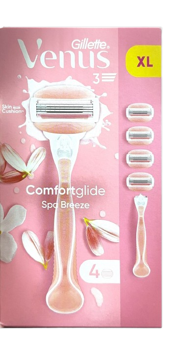 סכין גילוח | לנשים | מגיע עם 4 להבי חיתוך | Shaving Razor | גלישה נעימה | Comfort Glide |