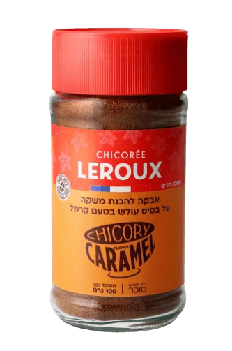 תחליף קפה ציקוריה קרמל | 100 גרם | לרוקס - LEROUX