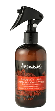 מסיכה ללא שטיפה חומצה היאלורונית וקרטין | מכיל 250 מ"ל | ARGANIA - ארגניה