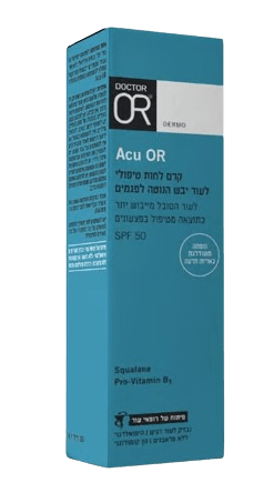 Acu OR | קרם לחות| טיפולי לעור יבש  | הנוטה לפגמים | SPF50 | מכיל 50 מל |