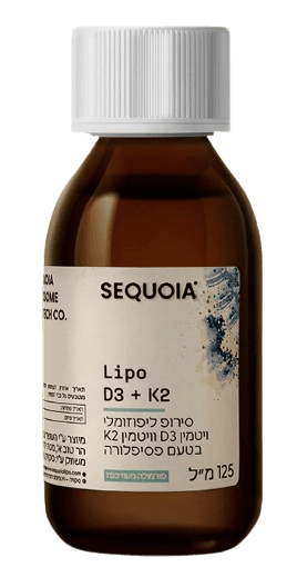 Lipo D3+K2 | מכיל 125 מ"ל | סקוויה - SEQUOIA