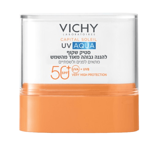 קפיטל סוליי אקווה פלויד סטיק הגנה לפנים SPF50 | מכיל 10 מ"ל | וישי - VICHY
