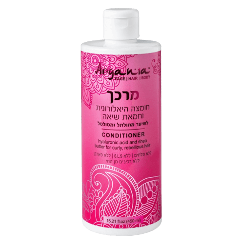 מרכך חומצה היאלורונית וחמאת שיאה לשיער מתולתל ומסולסל מאת ארגניה 450 ml