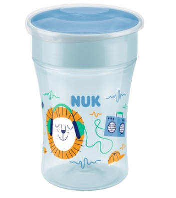בקבוק אימון מג'יק קאפ 360 NUK MAGIC CUP | מכיל 230 מ"ל | 8+ חודשים | כחול |