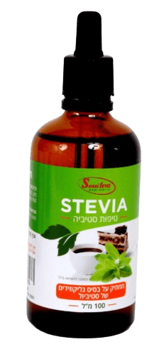טיפות סטיביה | מכיל 100 מ"ל | סנסיטבע - Sensiteva