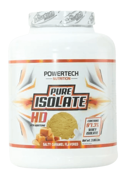 אבקת חלבון פיור איזולייט HD | בטעם קרמל מלוח | 1.8 ק"ג | פאוורטק | Powertech