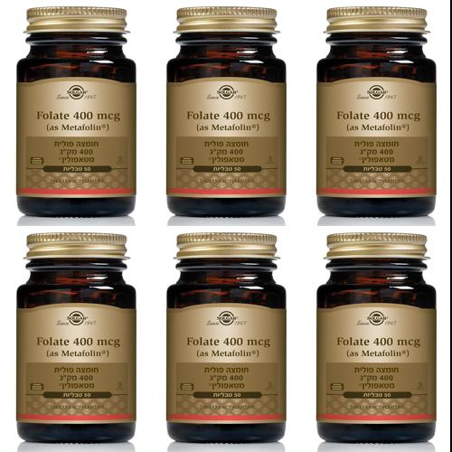 ויטמין Solgar Vitamin B9 400mcg 50 Cap סולגאר | מבצע שישיה