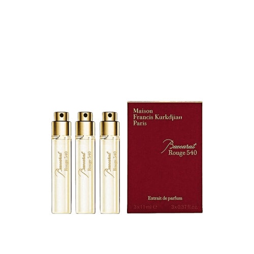 סט בושם יוניסקס 3*11 מ"ל | Maison Francis Kurkdjian Baccarat Rouge 540 | אקסטרייט דה פרפיום E.D.P